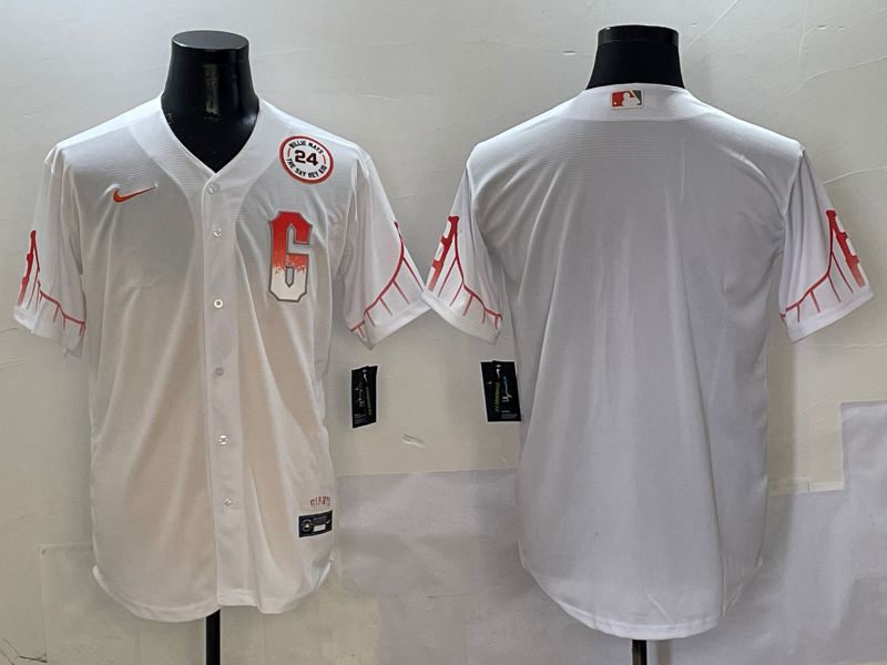 Men San Francisco Giants Blank White Game Nike 2025 MLB Jersey style 3